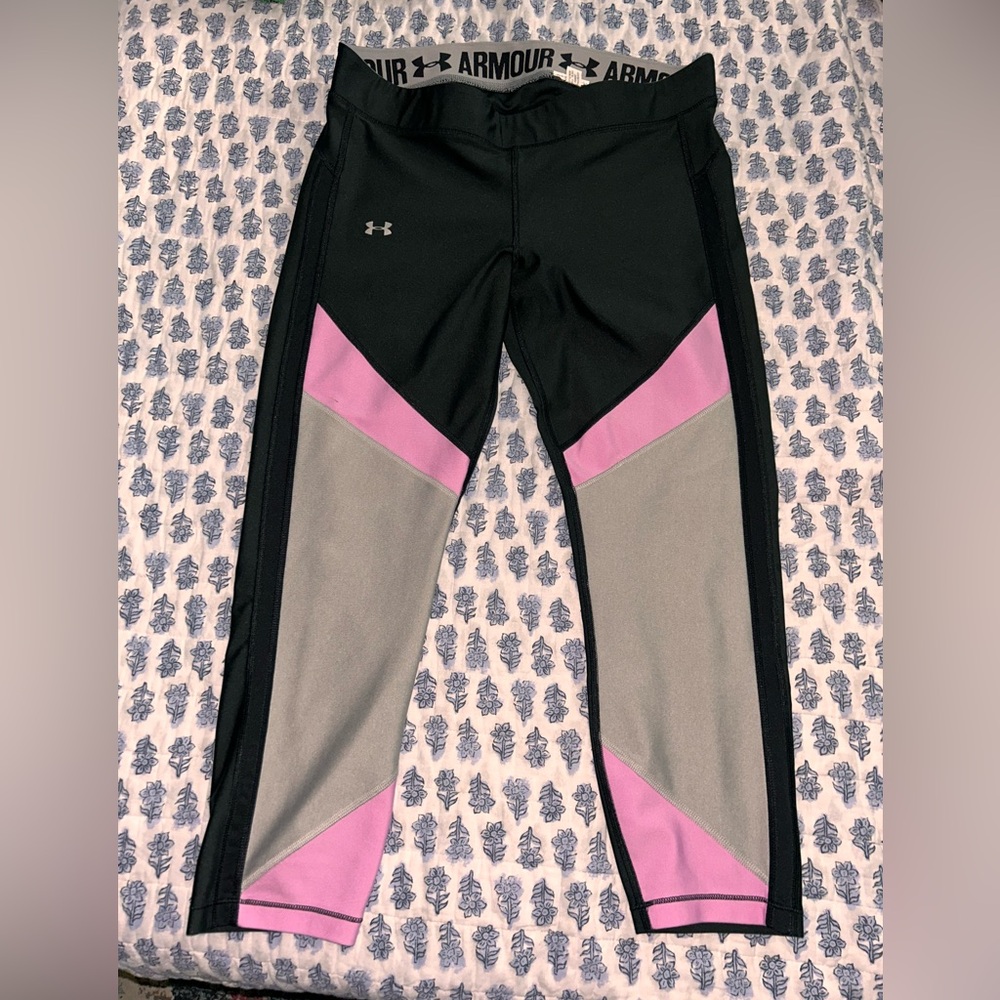 Under Armour Black and Pink Leggings